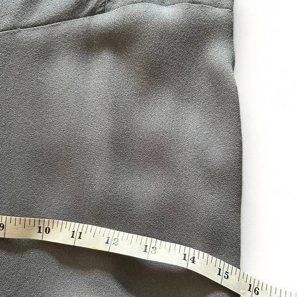 Aritzia Sunday Best Flirt Ruffle Jumpsuit Size 8 Granite Blue Wide leg - Picture 9 of 11